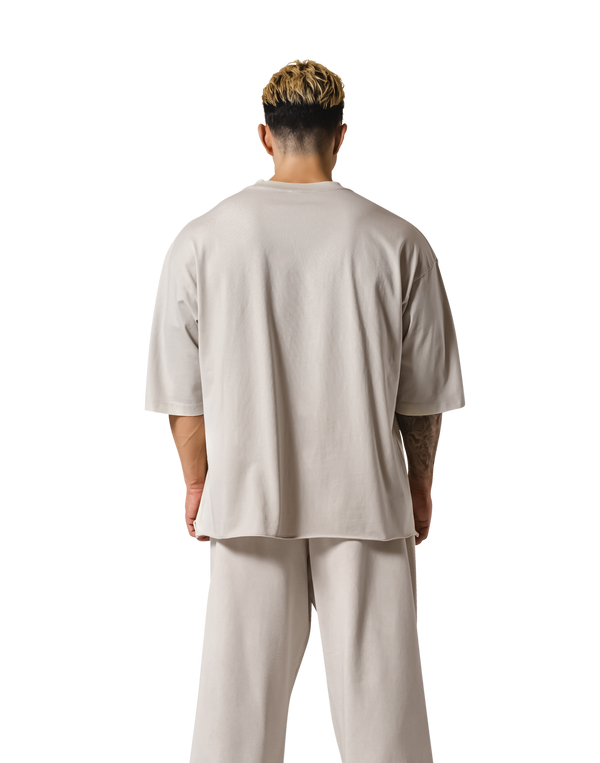 Chest Day Vintage Extra Big T-Shirt - Ivory