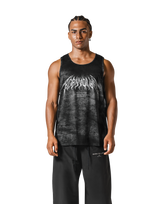 Death Metal Logo Vintage Mesh Tanktop - Black