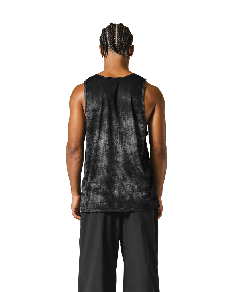 Death Metal Logo Vintage Mesh Tanktop - Black