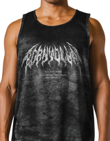 Death Metal Logo Vintage Mesh Tanktop - Black