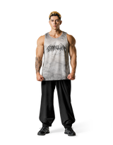 Death Metal Logo Vintage Mesh Tanktop - Ivory