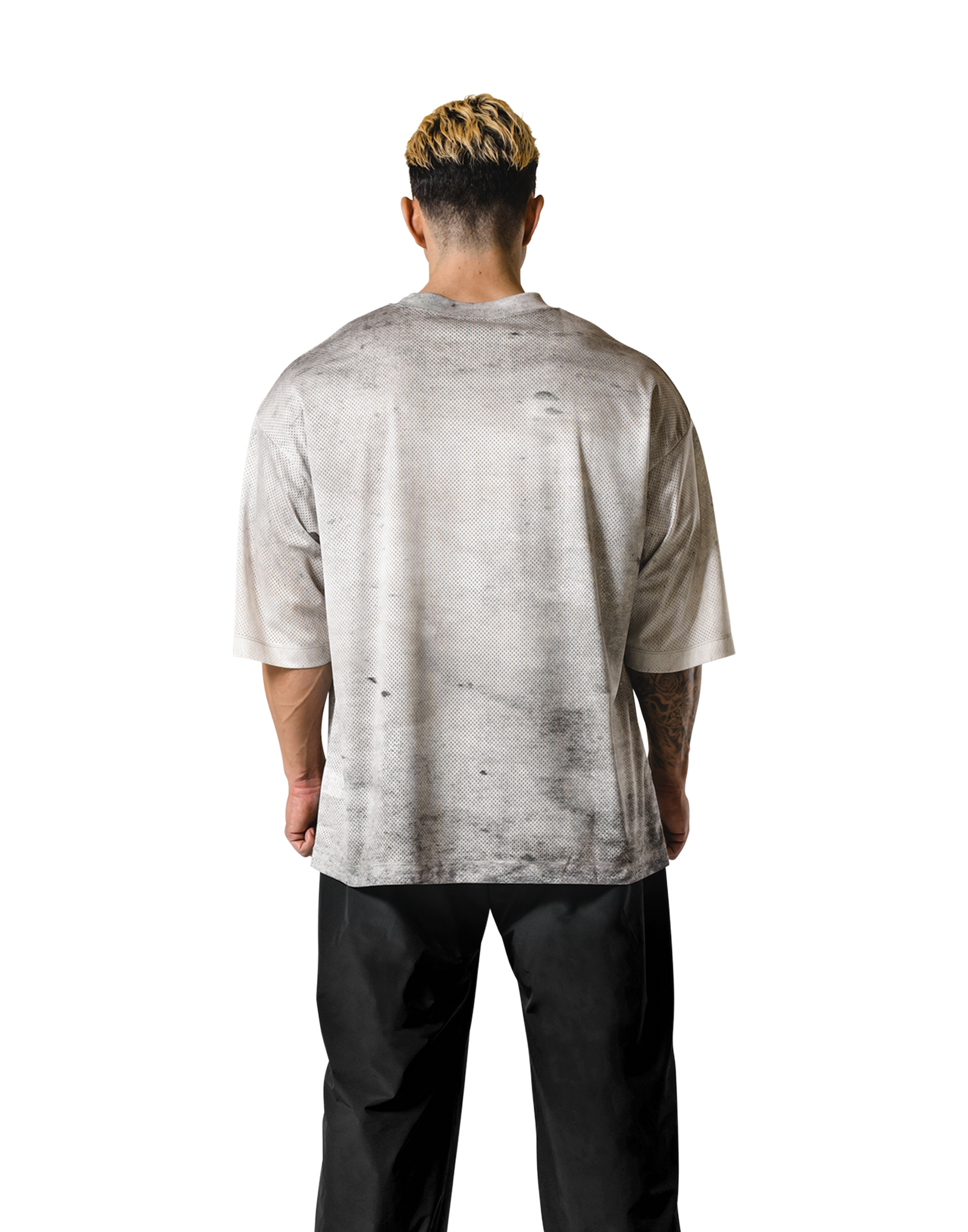 Death Metal Logo Vintage Mesh Extra Big T-Shirt - Ivory – LÝFT