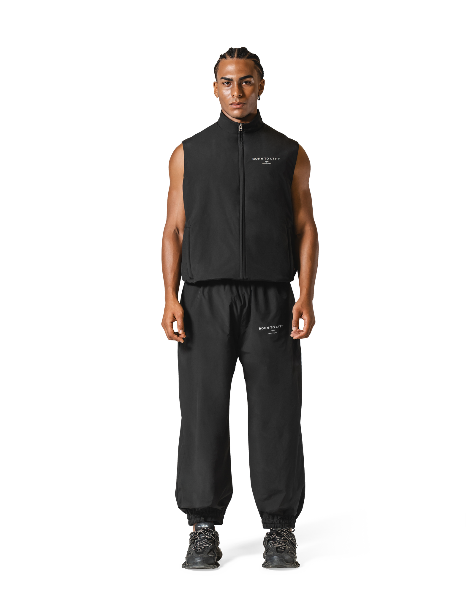 Nylon Zip Up Vest - Black – LÝFT Nylon Zip Up Vest - Black – LÝFT
