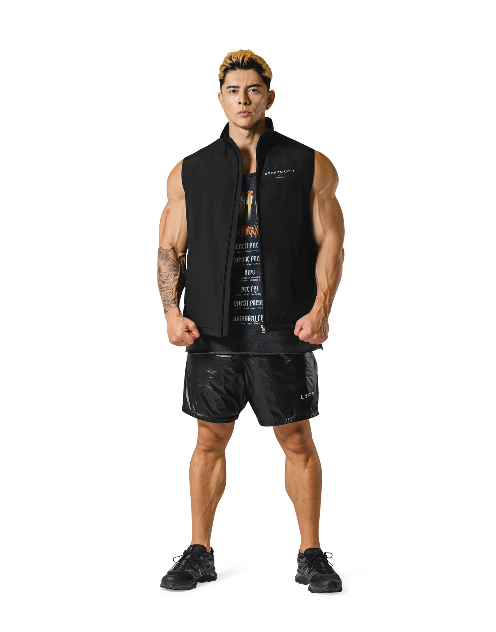 Nylon Zip Up Vest - Black – LÝFT Nylon Zip Up Vest - Black – LÝFT