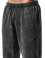 Wide Loose Vintage Sweat Pants - Black