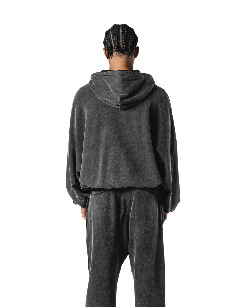 Oversize Vintage Sweat Zip-Up Hoodie - Black – LÝFT Oversize Vintage Sweat Zip-Up Hoodie - Black – LÝFT