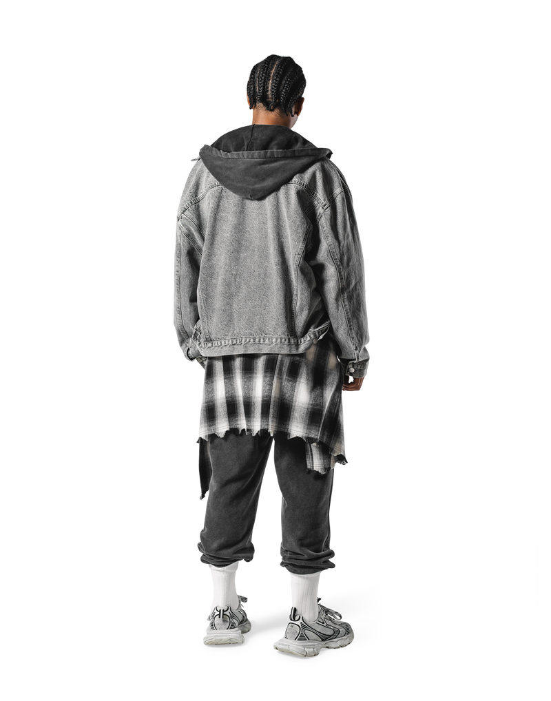 Oversize Denim Jacket - Black – LÝFT