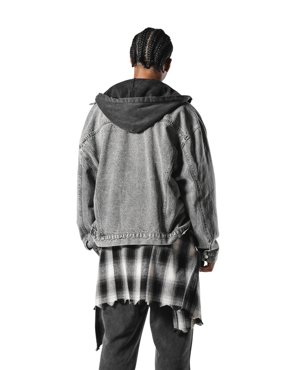 Oversize Denim Jacket - Black
