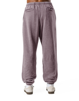 Wide Loose Vintage Sweat Pants - Purple
