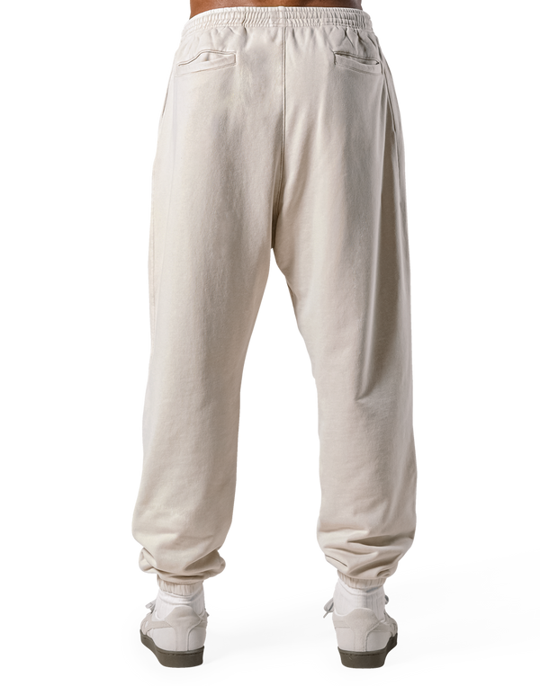Wide Loose Vintage Sweat Pants - Ivory