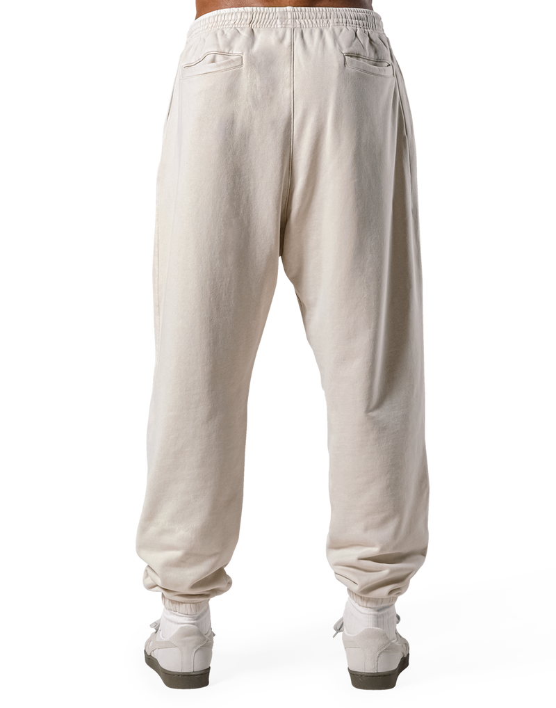 Wide Loose Vintage Sweat Pants - Ivory