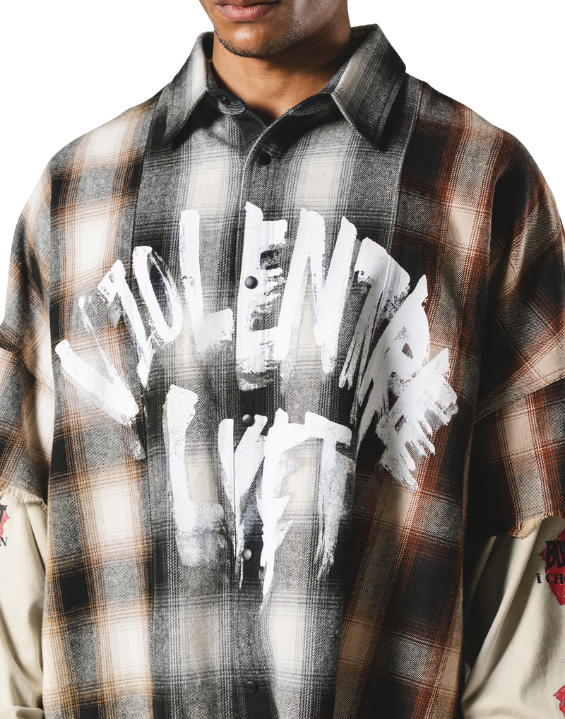 c0mi リメイク check shirt docking no-sleeve c0mi リメイク check c0mi リメイク check shirt docking no-sleeve c0mi リメイク check