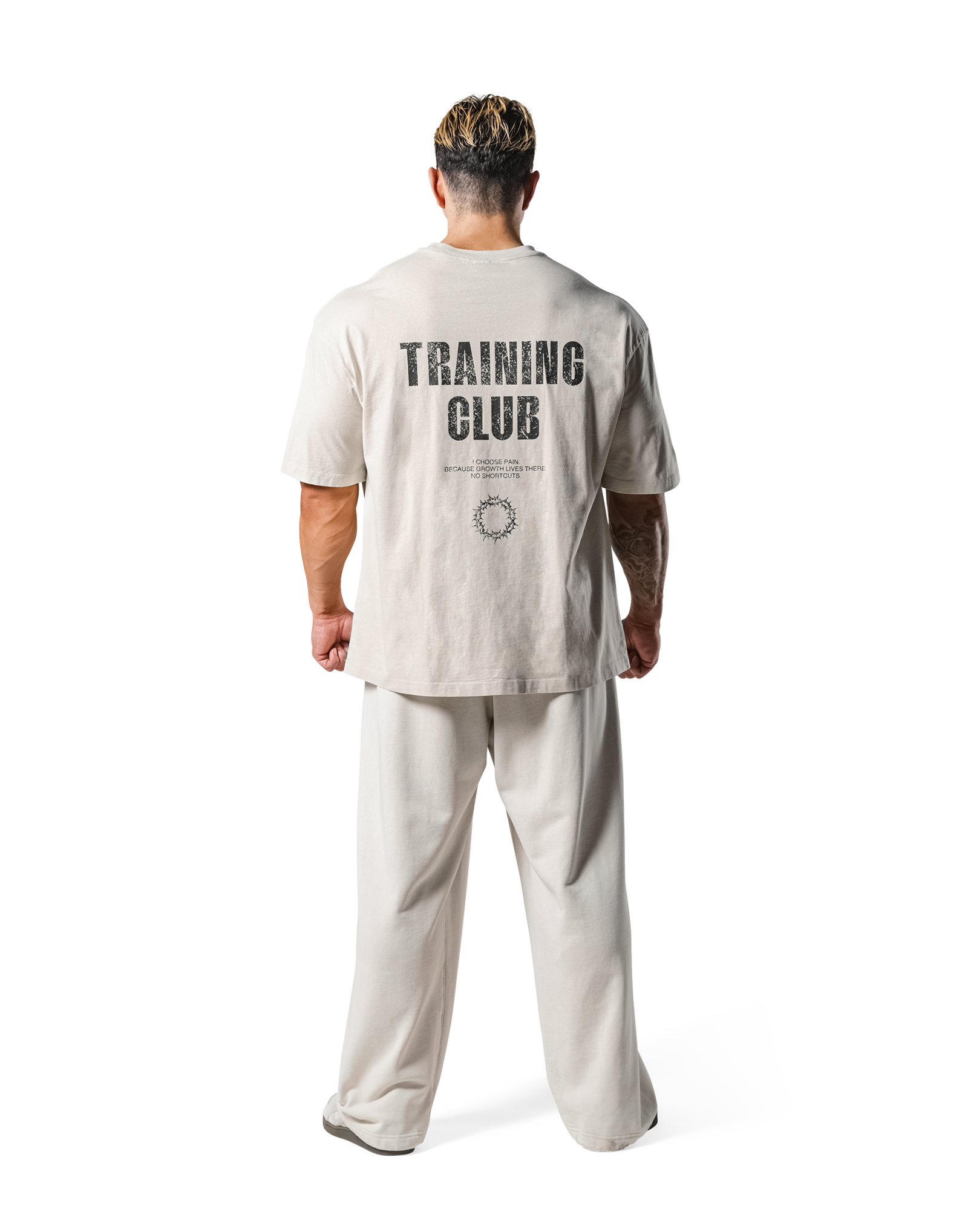 Training Club Logo Big T-Shirt - Ivory – LÝFT