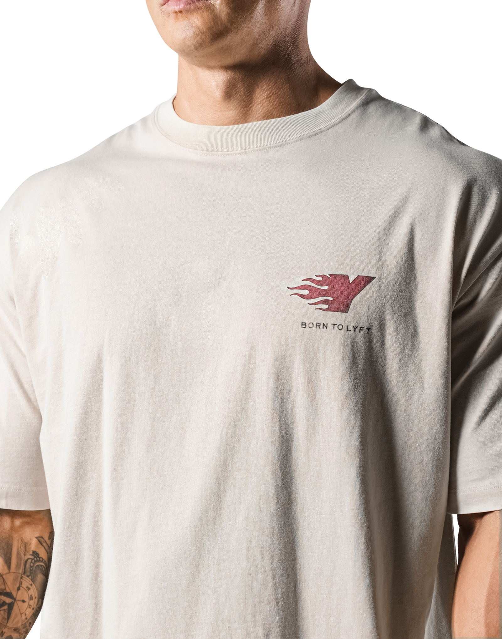 Training Club Logo Big T-Shirt - Ivory – LÝFT