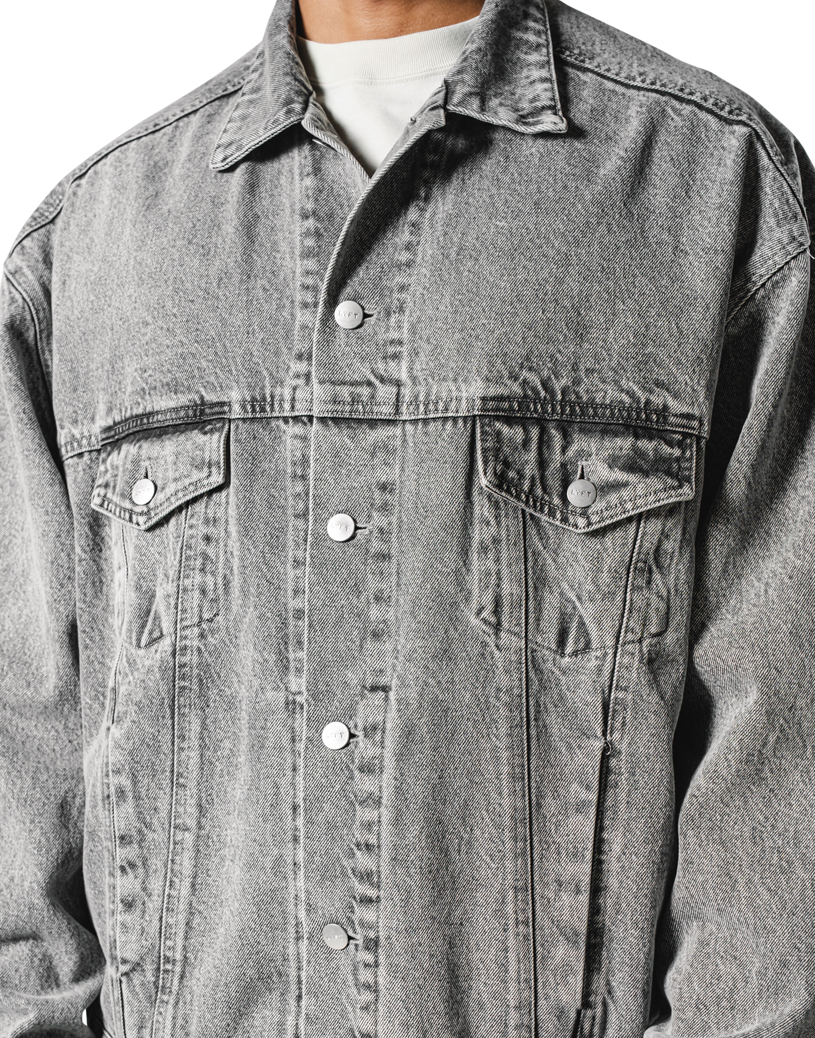Oversize Denim Jacket - Black – LÝFT Oversize Denim Jacket - Black – LÝFT