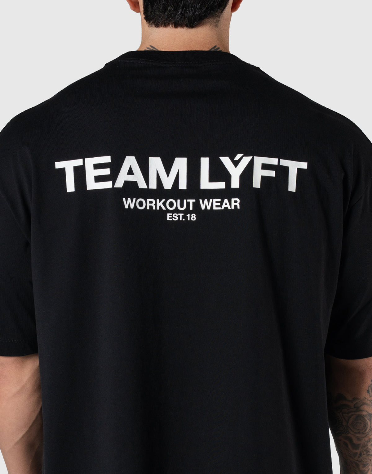 TEAM LÝFT Logo Big T-Shirt - Black
