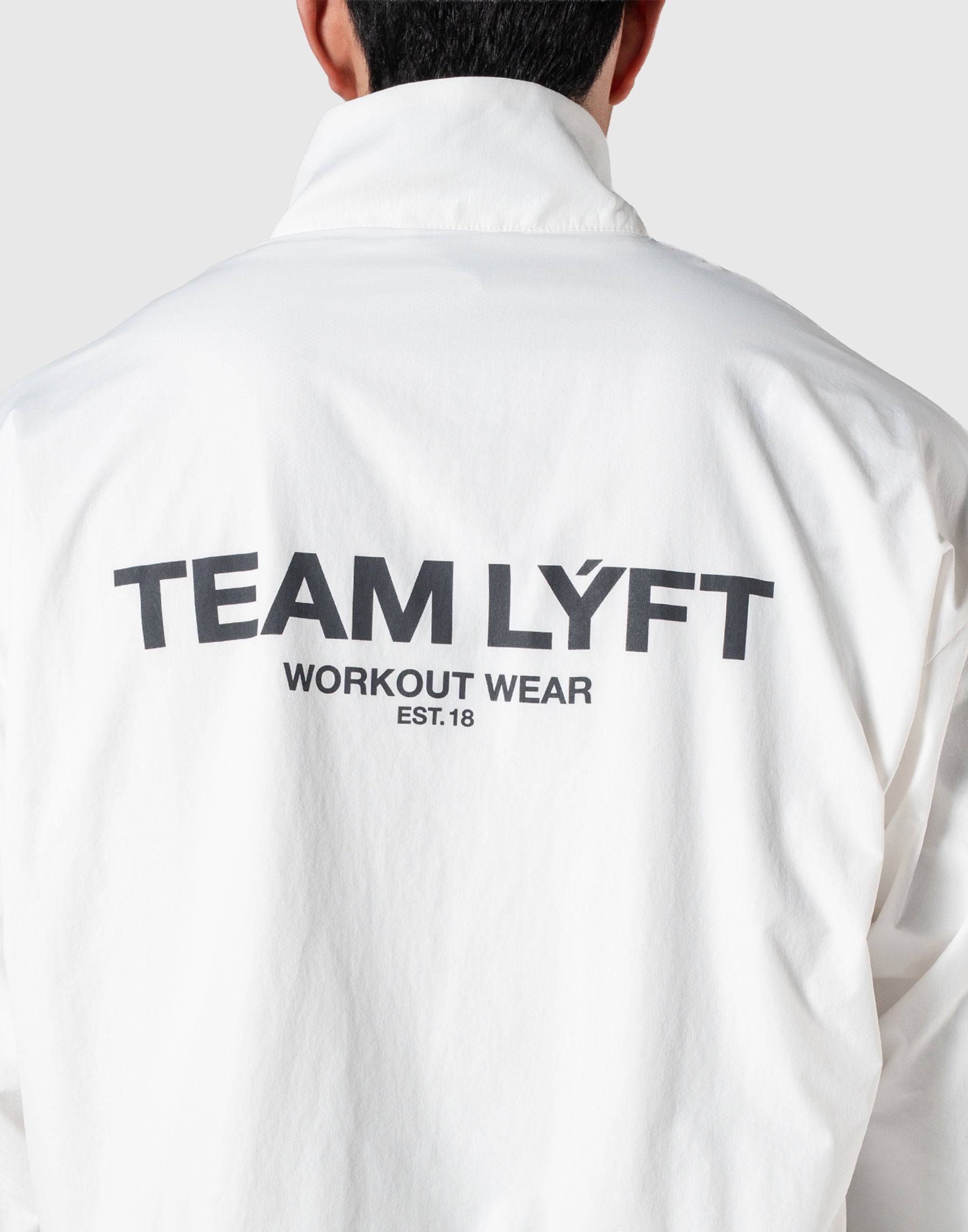 TEAM LÝFT Logo Nylon Jacket - White