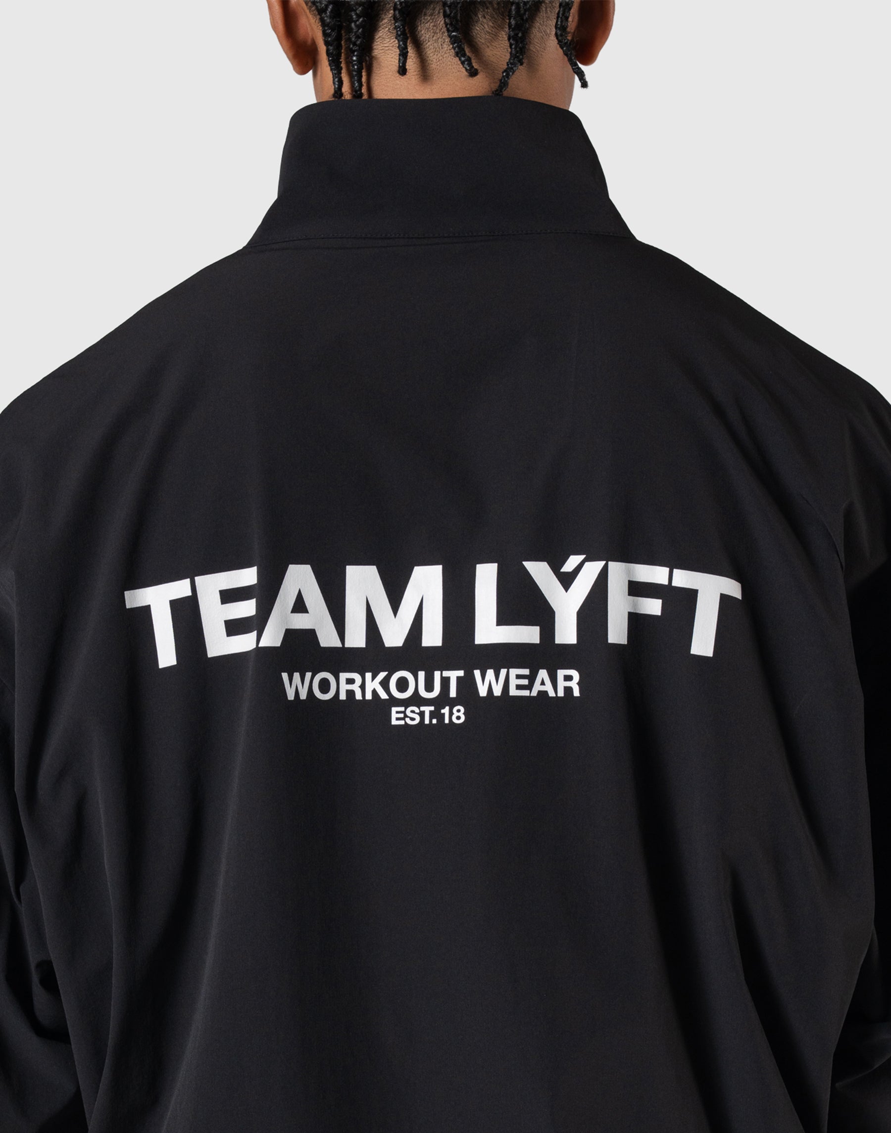 TEAM LÝFT Logo Nylon Jacket - Black