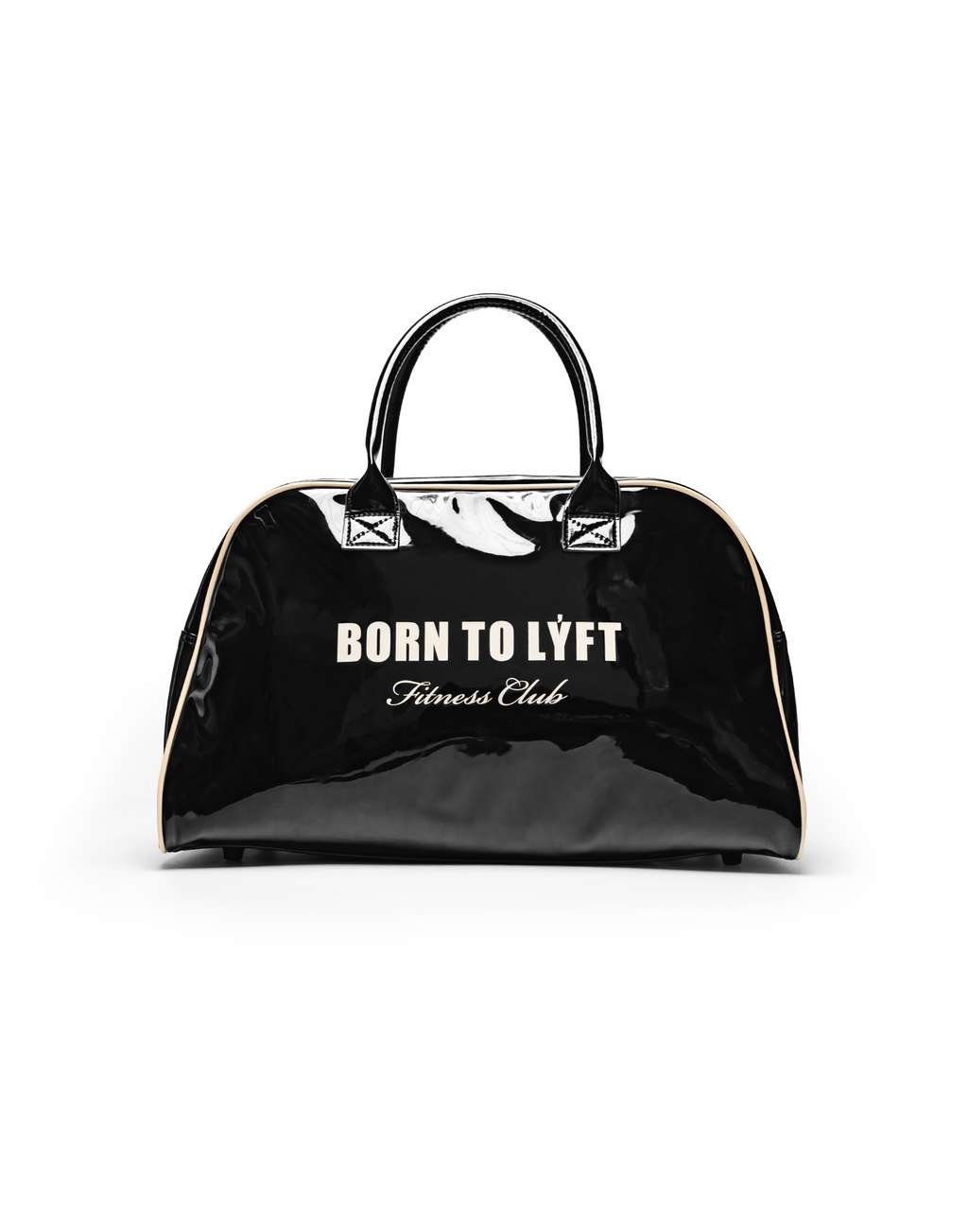 Born To LÝFT Enamel Grip Bag - Clear Black Born To LÝFT Enamel Grip Bag - Clear Black
