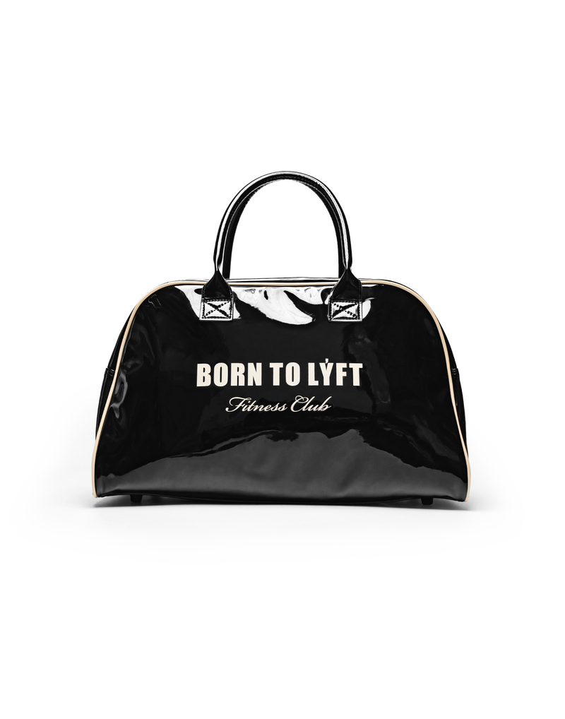 Born To LÝFT Enamel Grip Bag - Clear Black Born To LÝFT Enamel Grip Bag - Clear Black