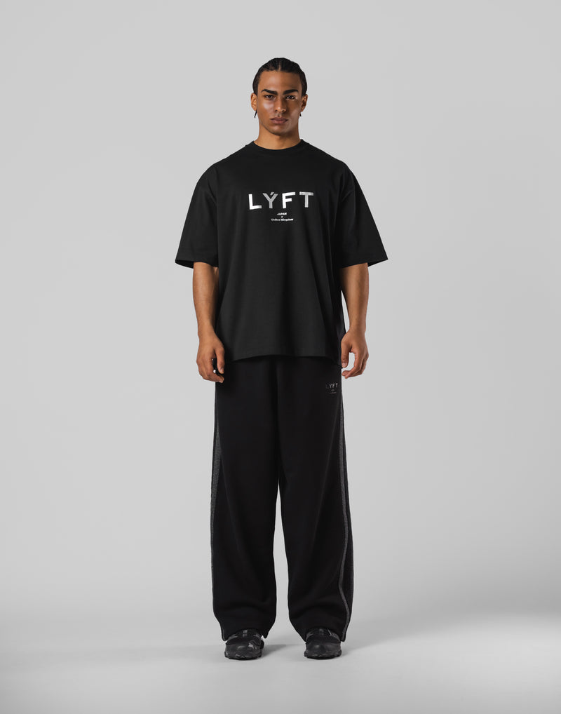 ✨美品✨リフトLYFT BIG Y 刺繍ロゴ　セットアップ　上L.下M LÝFT Logo Big T-Shirt V.2 - Black