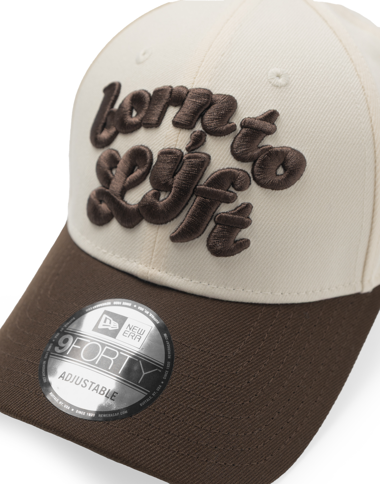 LÝFT × New Era 9Forty Bicolor BTL Logo - Brown