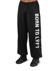 Relax Fit Mesh Pants - Black