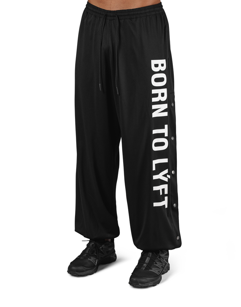 Relax Fit Mesh Pants - Black