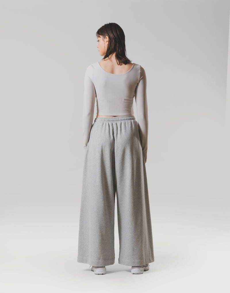 Square Neck Thumbhole Top - Beige