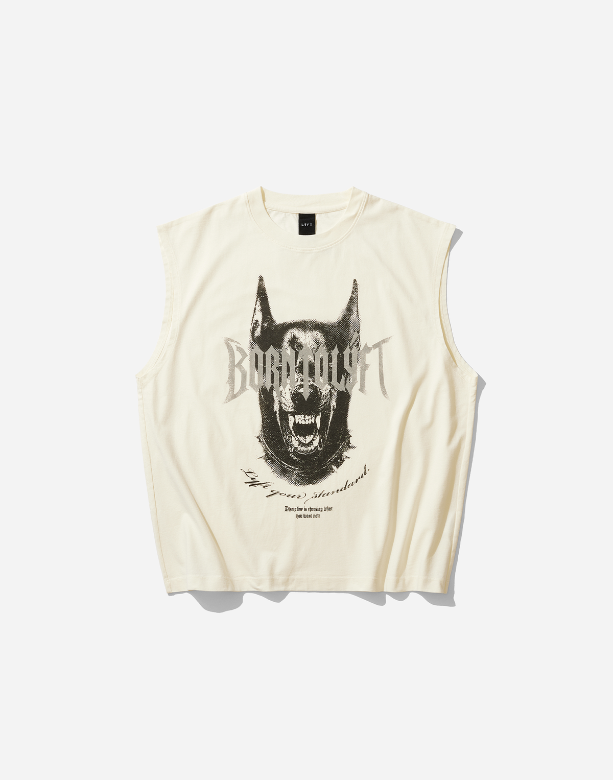 Doberman Metal Logo Vintage Tanktop - Ivory