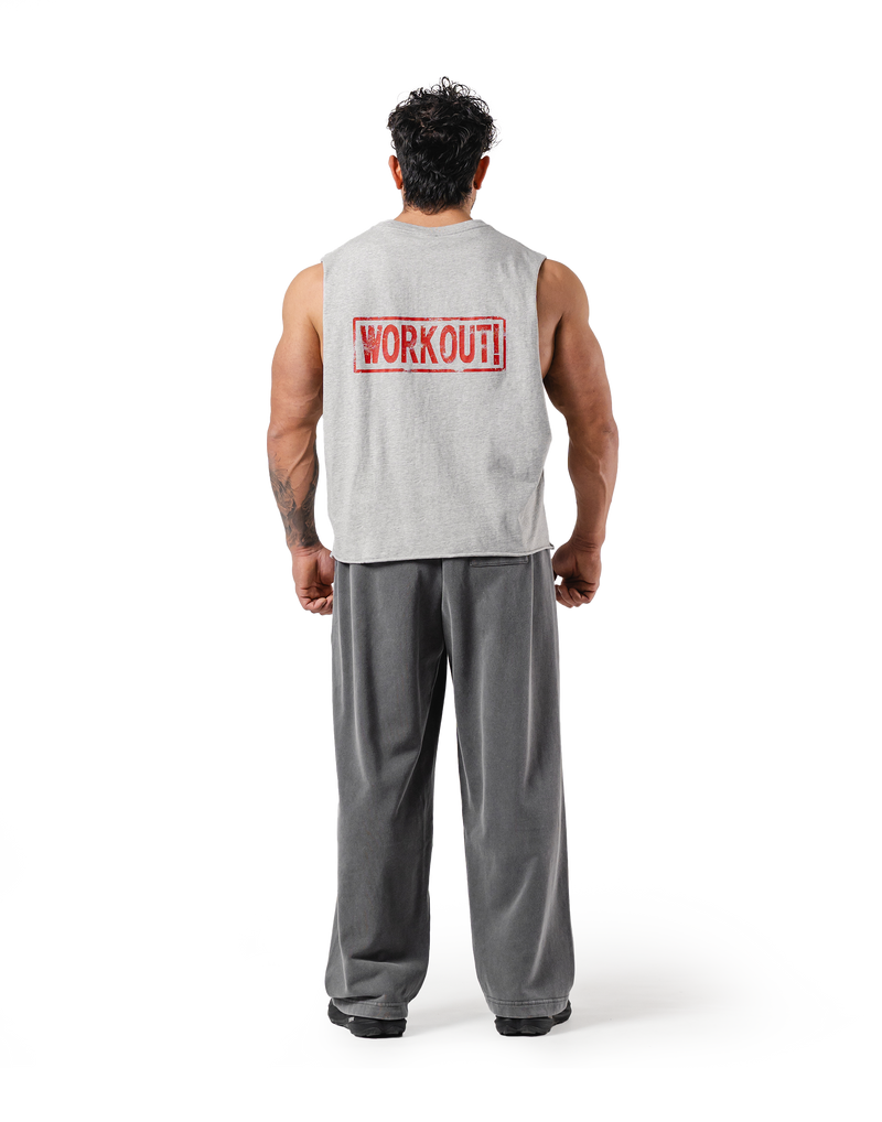 タンクトップ box tanktop Leg Day Vintage Box Tanktop - Grey – LÝFT