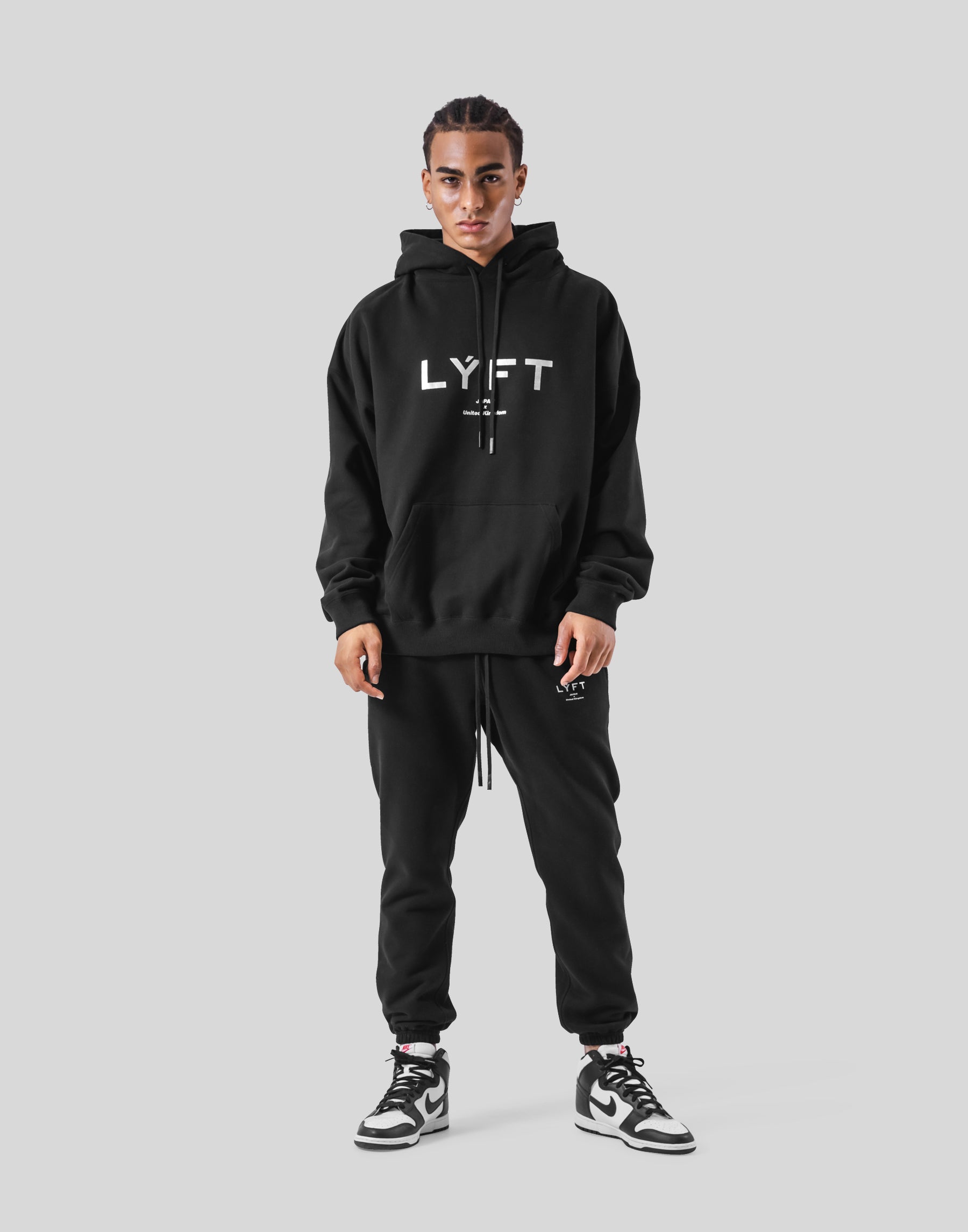Lyft リフト　 オーバーサイズスウェットパーカー&パンツセット LÝFT Oversize Sweat Hoodie - Black