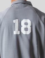 18 Logo Sweat Polo Shirt - Grey