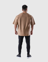 LÝFT Logo Big T-Shirt - Beige