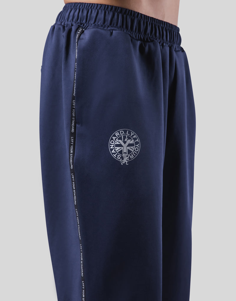 Emblem Loose Fit Jersey Pants - Navy