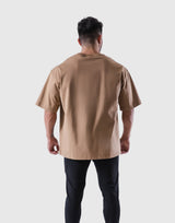 LÝFT Logo Big T-Shirt - Beige