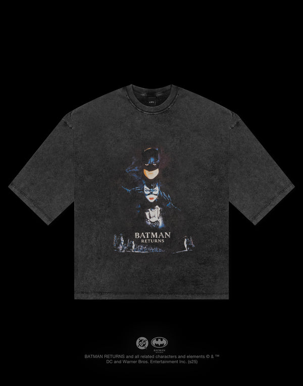 BATMAN / Vintage Extra Big T-Shirt - Black