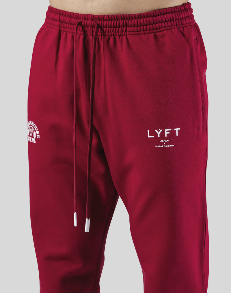 LÝFT × Power House Gym Sweat Pants - Red