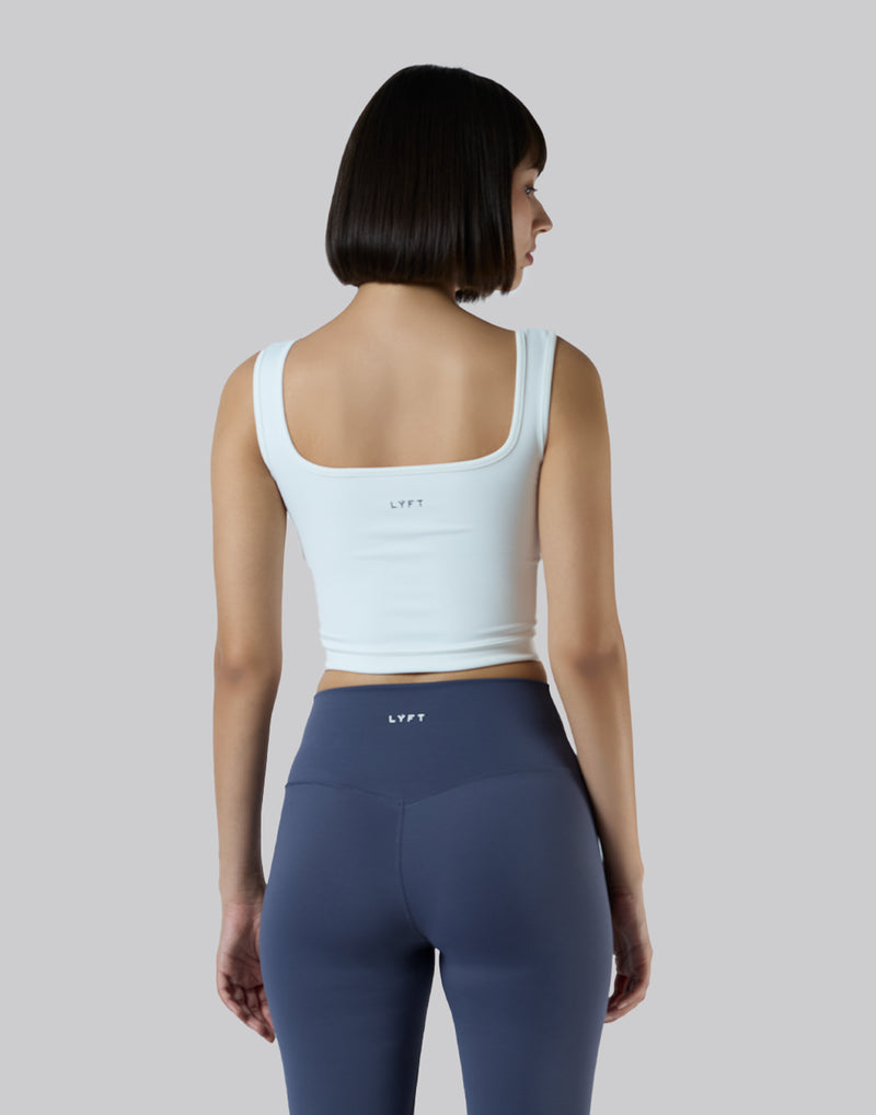 Square Neck Sports Bratop - White – LÝFT