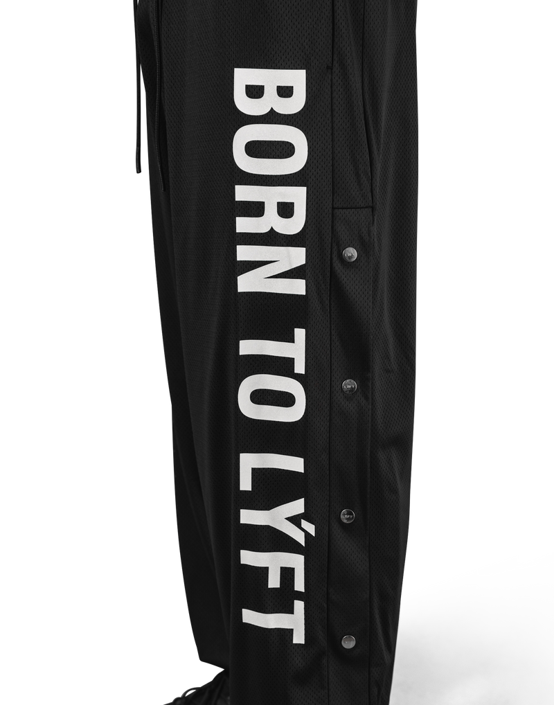 Relax Fit Mesh Pants - Black