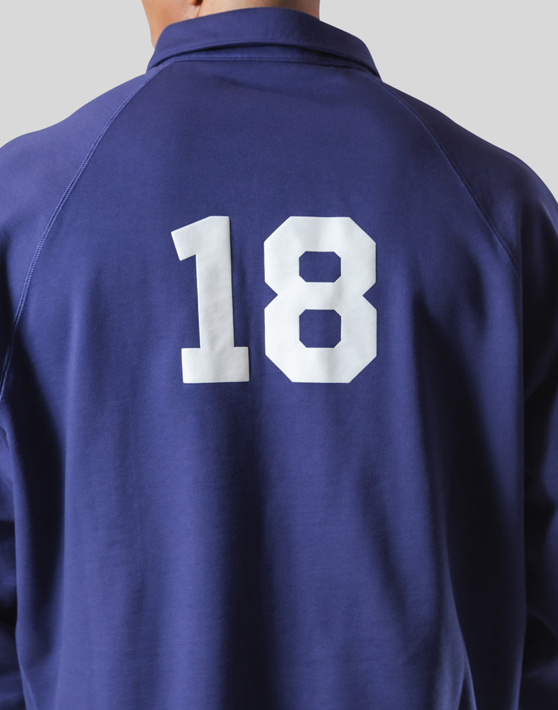 18 Logo Sweat Polo Shirt - Navy