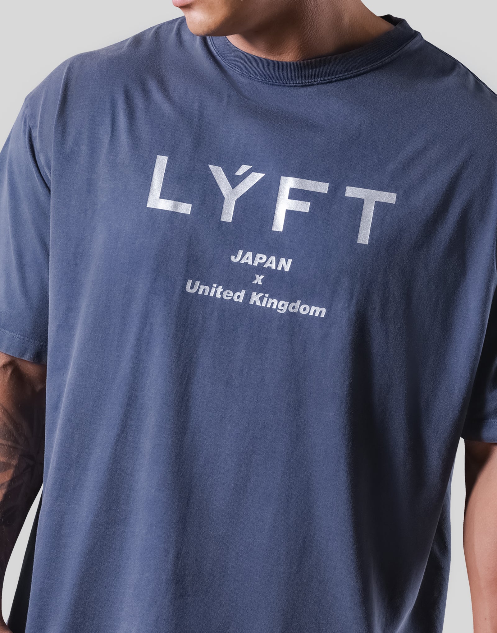 LÝFT Vintage Big T-Shirt - Navy