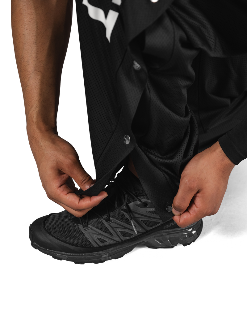 Relax Fit Mesh Pants - Black
