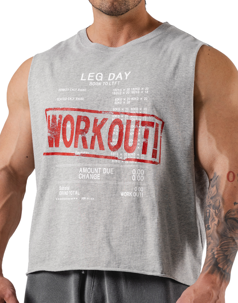 Leg Day Vintage Box Tanktop - Grey – LÝFT