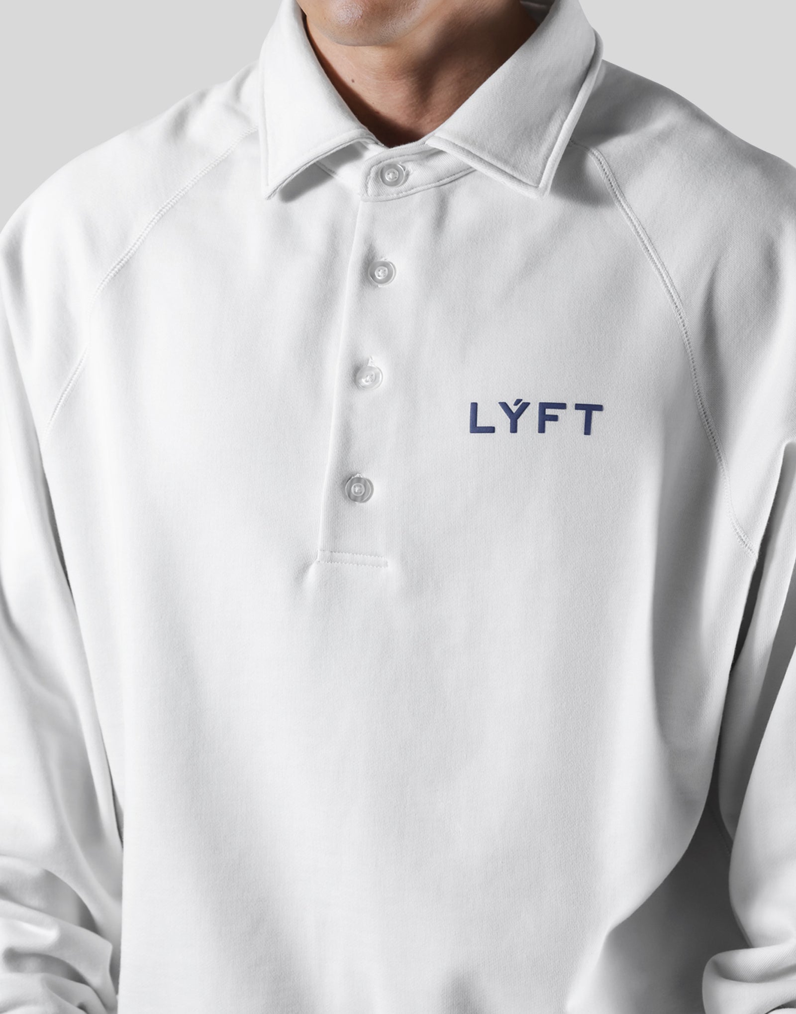 18 Logo Sweat Polo Shirt - Ivory – LÝFT