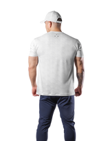 Multi Pattern Stretch T-Shirt - White