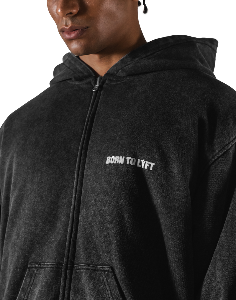 SWITCH LAYER™ Vintage Hoodie | MA-1 Puffer Jacket - Black