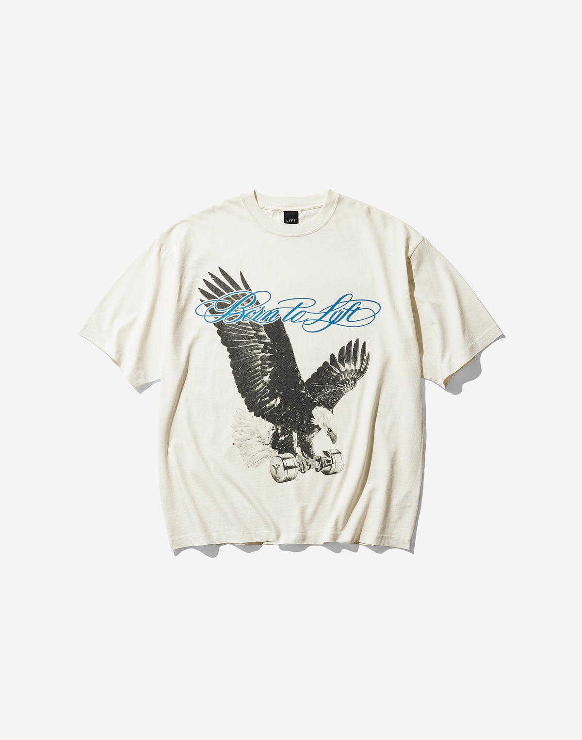 Iron Eagle Graphic Vintage Big T-Shirt - Ivory