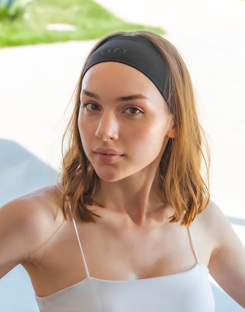 LÝFT Logo Hairband - Black