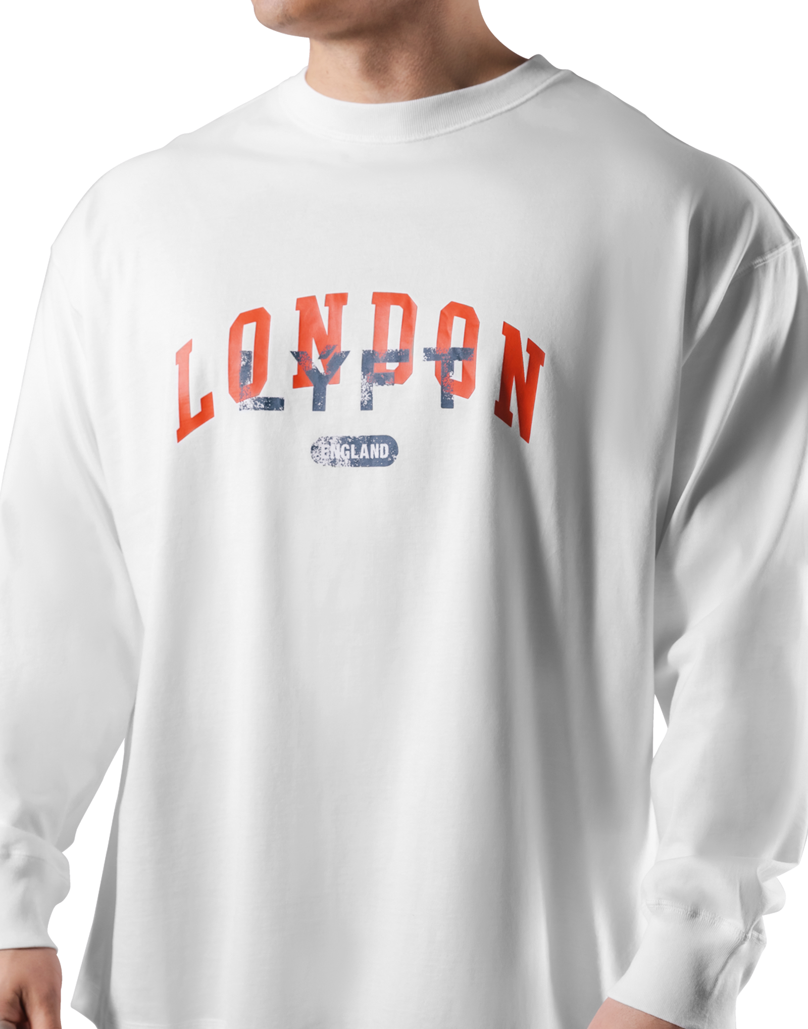 Vintage London Logo Long T-Shirt - White – LÝFT